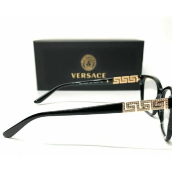 New Versace Women's Black and Gold Eyeglasses! - Picture 3 of 4